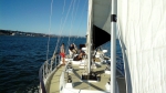 sailing on Jacks boat "romancing the wind"