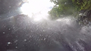 this is how it looks inside a waterfall