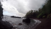 redsand beach in Hana